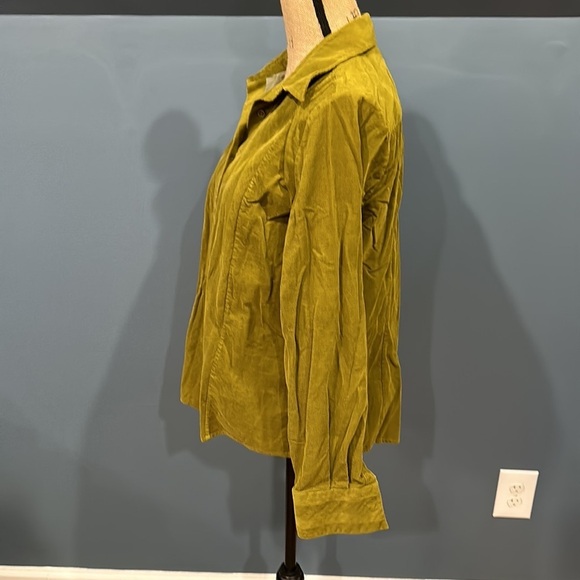 Faconnable corduroy button down shirt size XL women’s - Picture 4 of 8
